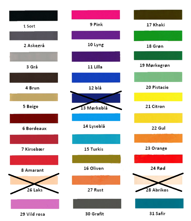Hamp reb, farvet - 8m, 10m, 12m