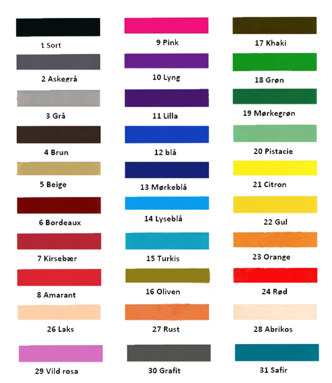 Hamp reb, farvet - 2m, 4m, 6m