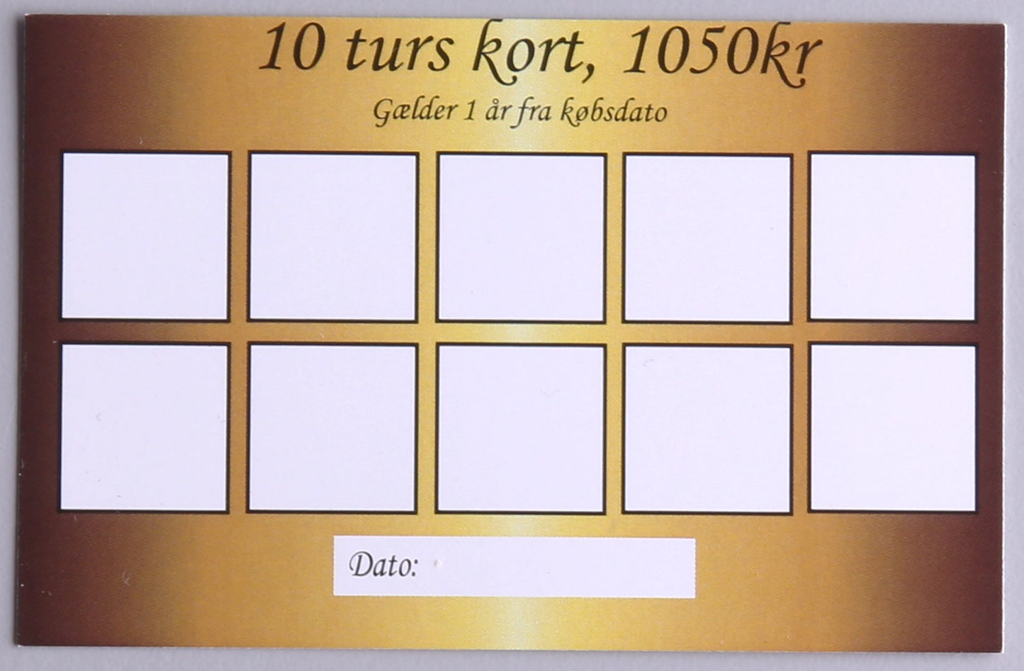 Klippekort, 10 gange