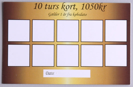 Klippekort, 10 gange